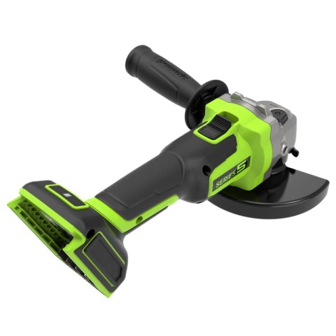Угловая шлифовальная машина акк. Greenworks AG590, 24V, б/щет, 125 мм, 8500 об/мин, Anti-Kickback,1х4Ач, быстрое ЗУ, кор (3201007CUB)