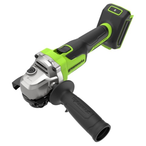 Угловая шлифовальная машина акк. Greenworks AG5900, 24V, б/щет, 125 мм, 8500 об/мин, 3D-Antikickback, без АКБ и ЗУ (3201007)