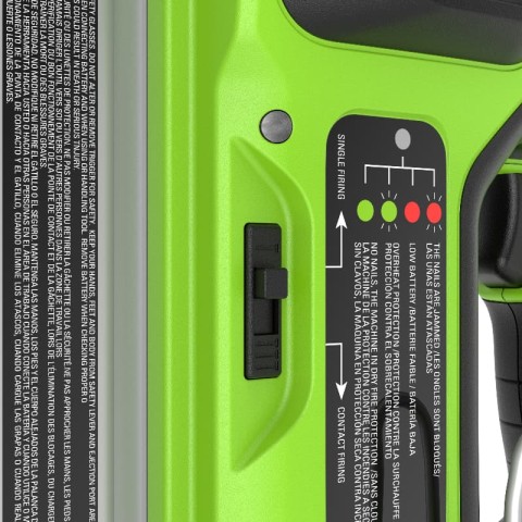 Нейлер аккумуляторный Greenworks, Арт. 3400707, 24V, без АКБ и ЗУ