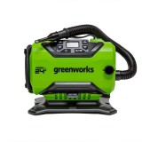 Компрессор автомобильный аккумуляторный Greenworks Арт. 3400807, 24V / 12V (от сети автомобиля), без АКБ и ЗУ