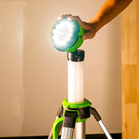 Мачта  светодиодная осветительная 2-в-1 аккумуляторная Greenworks, Арт. 3401107, 24V, без АКБ и ЗУ