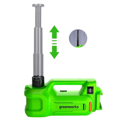 Домкрат гидравлический аккумуляторный Greenworks Арт. 3401407, 24V, без АКБ и ЗУ