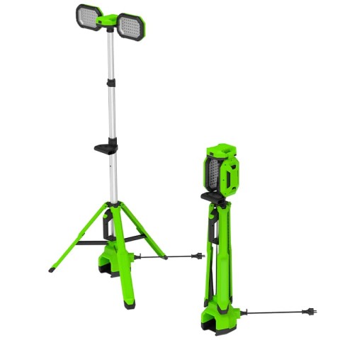 Мачта осветительная аккумуляторная Greenworks, Арт. 3503207, 24V /110-240V, 3000 лм, без АКБ и ЗУ