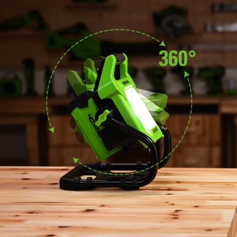 LED-прожектор Greenworks G40WLH 40V/220V 3503907 (1000/2000 лм) с гибридным питанием