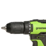 Дрель-шуруповерт аккумуляторная Greenworks Арт. 3704007UA, 24V, c 1хАКБ 2 Ач и ЗУ в кейсе