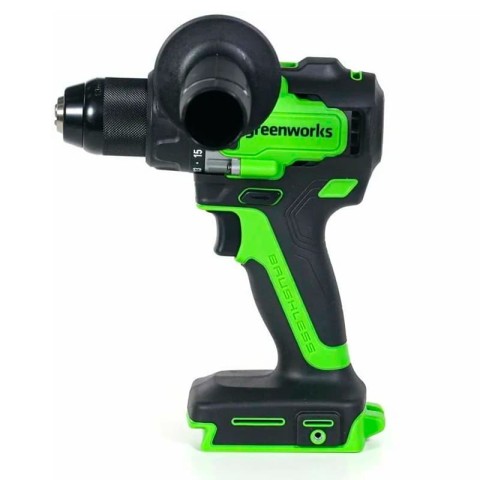 Дрель-шуруповерт аккумуляторная Greenworks Арт. 3707507, 24V, 90 Нм, бесщеточная, без АКБ и ЗУ