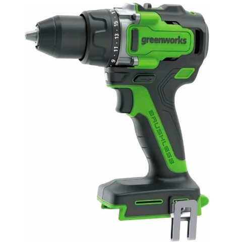 Дрель-шуруповерт ударная аккумуляторная Greenworks Арт. 3707607, 24V, 140 Нм, бесщеточная, без АКБ и ЗУ