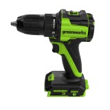Дрель-шуруповерт акк. Greenworks DD345, 24V, б/щет, 27/45 Нм, 13мм, 1х4Ач, ЗУ, кор (3708307CUB)