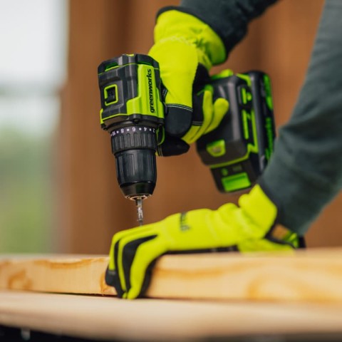 Дрель-шуруповерт акк. Greenworks DD345, 24V, б/щет, 27/45 Нм, 13мм, 1х2Ач, ЗУ, кор (3708307CUA)