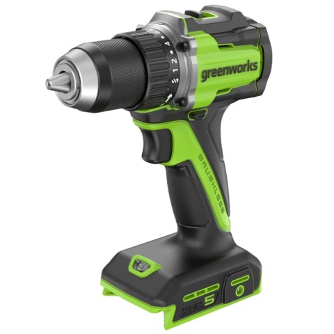 Дрель-шуруповерт акк. Greenworks DD560, 24V, б/щет, 30/60 Нм, 13мм, Anti-kickback, 2х2Ач, ЗУ, кор (3708407CUC)