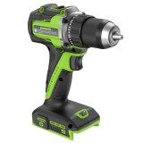 Дрель-шуруповерт акк. Greenworks DD560, 24V, б/щет, 30/60 Нм, 13мм, Anti-kickback, 2х2Ач, ЗУ, кор (3708407CUC)