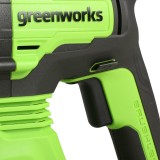 Перфоратор аккумуляторный бесщеточный Greenworks Арт. 3803007UB,  2 Дж, 24V, c 1хАКБ 4 Ач и ЗУ в сумке