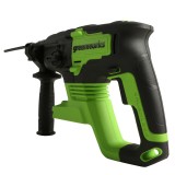 Перфоратор аккумуляторный бесщеточный Greenworks Арт. 3803007UB,  2 Дж, 24V, c 1хАКБ 4 Ач и ЗУ в сумке