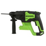 Перфоратор аккумуляторный бесщеточный Greenworks Арт. 3803007UB,  2 Дж, 24V, c 1хАКБ 4 Ач и ЗУ в сумке