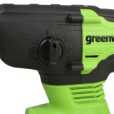 Перфоратор аккумуляторный бесщеточный Greenworks Арт. 3803007UB,  2 Дж, 24V, c 1хАКБ 4 Ач и ЗУ в сумке