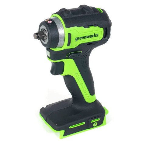 Гайковерт ударный аккумуляторный Greenworks Арт. 3803607, 24V, 200 Нм, бесщеточный, без АКБ и ЗУ