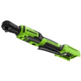 Гайковерт-трещотка Greenworks GD24RW, 24V, бесщеточная, 1/2", 80Нм, редуктор 70 мм, без АКБ и ЗУ с сумкой, арт. 3804007
