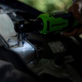 Гайковерт-трещотка Greenworks GD24RW, 24V, бесщеточная, 1/2", 80Нм, редуктор 70 мм, без АКБ и ЗУ с сумкой, арт. 3804007