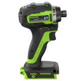 Винтоверт ударный акк. Greenworks ID3170, 24V, б/щет, 0-3200 об/мин, 4000 уд/мин, HEX 1/4, 170Нм, 1х2Ач, ЗУ, кор (3804907CUA)
