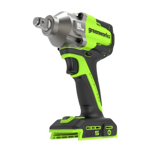 Гайковерт ударный акк. Greenworks IW5500, 24V, б/щет, 1/2'', 500Нм, 3 режима, 1х4Ач,ЗУ,кор (3805007CUB)