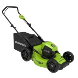 Газонокосилка аккумуляторная Greenworks Арт. 2514407UB, 40V, 46 см, бесщеточная, c 1хАКБ 4 Ач и ЗУ