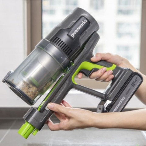 Пылесос беспроводной вертикальный аккумуляторный Greenworks Арт. 4701407, 24V, без АКБ и ЗУ