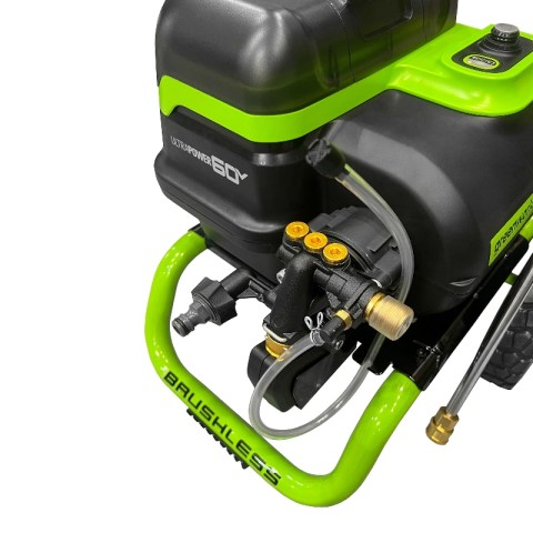 Мойка высокого давления аккумуляторная  Greenworks Арт. 5106207, 60V, 250 бар, бесщеточная, с портом на 2 АКБ, без АКБ и ЗУ