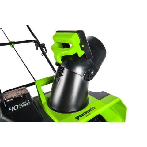 Снегоуборщик аккумуляторный Greenworks Арт. 2600607, 40V, 51 см, бесщеточный, с 1хАКБ 4 Ач и ЗУ