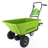 Садовая тележка самоходная Greenworks Арт. 7400007UB, 40V, 106 л, с 1хАКБ 4 Ач и ЗУ