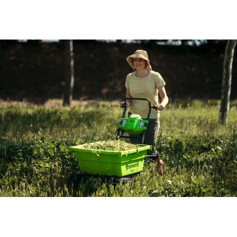 Садовая тележка самоходная Greenworks Арт. 7400007, 40V, 106 л