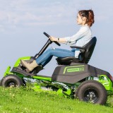 Газонокосилка с сиденьем Greenworks CrossoverT CRT428 82V (107 см) с 6 АКБ 5 Ач и ЗУ