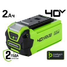 Аккумулятор с USB разъемом Greenworks Арт. 2939407, 40V, 2 Ач