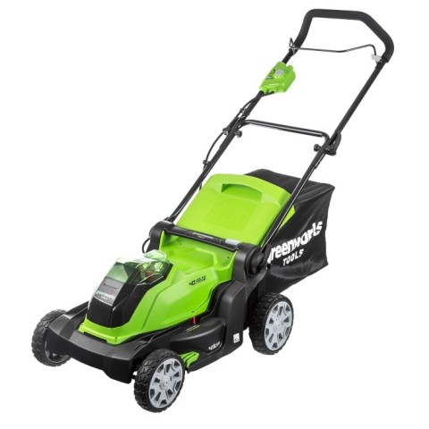 Газонокосилка аккумуляторная Greenworks  Арт. 2504707VB,  40V, 41 см, c 1хАКБ 4 Ач и ЗУ