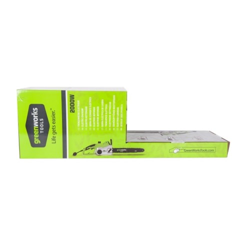 Цепная пила электрическая Greenworks Арт. 20037, 2000 Вт, 46 см
