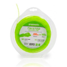 Витая леска для триммера Greenworks, 2,4мм, Арт, 2950207