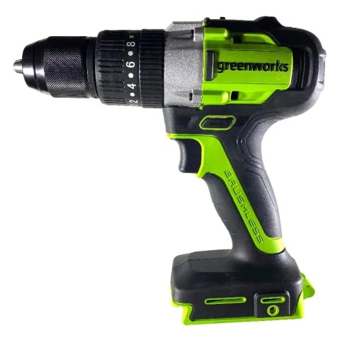 Дрель-шуруповерт ударная аккумуляторная Greenworks Арт. 3704107, 24V, бесщеточная, без АКБ и ЗУ