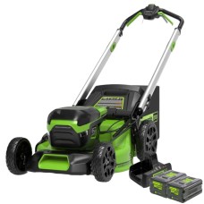 Газонокосилка самоходная, аккумуляторная Greenworks Арт. 2514307, 60V, 51 см, самоходная, бесщеточная, с 2х5Ач АКБ и двойным ЗУ