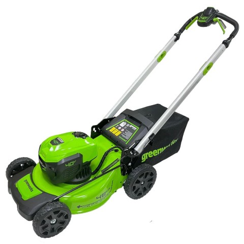 Газонокосилка аккумуляторная Greenworks GD40LM48SP, 40V, 48 см, самоходная, бесщеточная, c 1хАКБ 8 Ач и ЗУ (2517407UH)