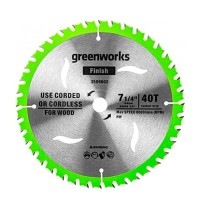 Диск пильный  по дереву для циркулярной пилы Greenworks, Арт. 2943307, 184x20 мм, 40T