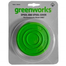 Комплект: Катушка для триммера с леской 1,65 мм и крышкой Greenworks, Арт, 2926207
