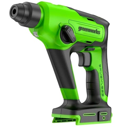 Перфоратор аккумуляторный бесщеточный Greenworks Арт. 3803107, 1,2 Дж, 24V, без АКБ и ЗУ