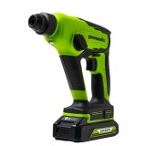 Перфоратор аккумуляторный бесщеточный Greenworks Арт. 3803107, 1,2 Дж, 24V, без АКБ и ЗУ