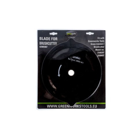 Стальной 4-х лопастной нож для триммеров Greenworks 40V, 60V, 82V, Арт., 2905907