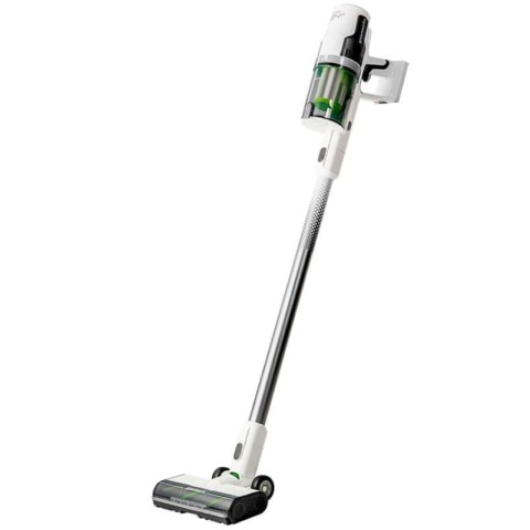 Пылесос вертикальный акк. Greenworks SV24360, 24V, б/щет, 250 Вт, 17 кПа, электрощетка, 2 насадки, LED, белый+серебро, 1х4Ач и ЗУ (4702107UB)