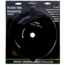 Стальной 4-х лопастной нож для триммеров Greenworks 40V, 60V, 82V, Арт., 2905907