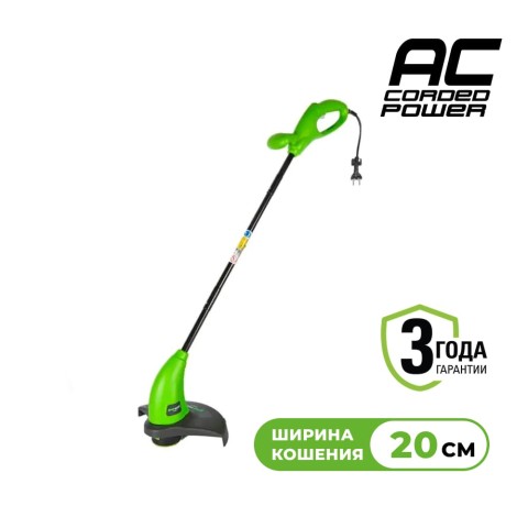 Триммер электрический Greenworks Арт. 21117, 280W, 20 см