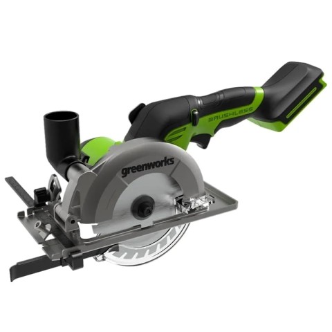 Циркулярная мини пила аккумуляторная Greenworks Арт. 1501207, 24V, бесщеточная, без АКБ и ЗУ
