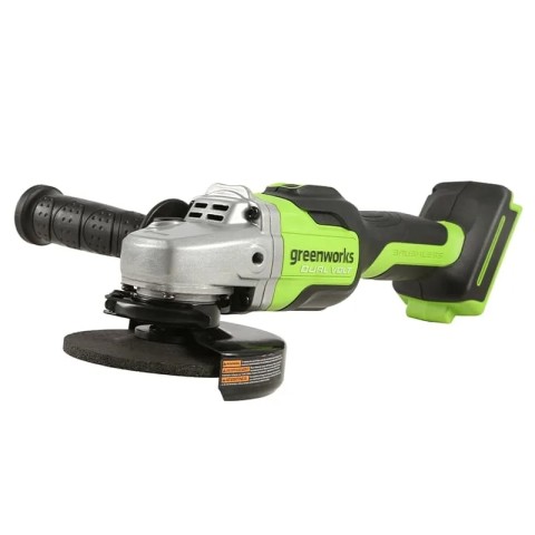 Угловая шлифовальная машина, аккумуляторная Greenworks Арт. 3200207UA, 24V, бесщеточная, c 1хАКБ 2 Ач и ЗУ в сумке