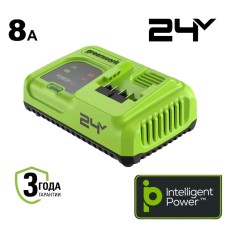 Ультрабыстрое зарядное устройство Greenworks G24C8, 24V, 8A (2958707)