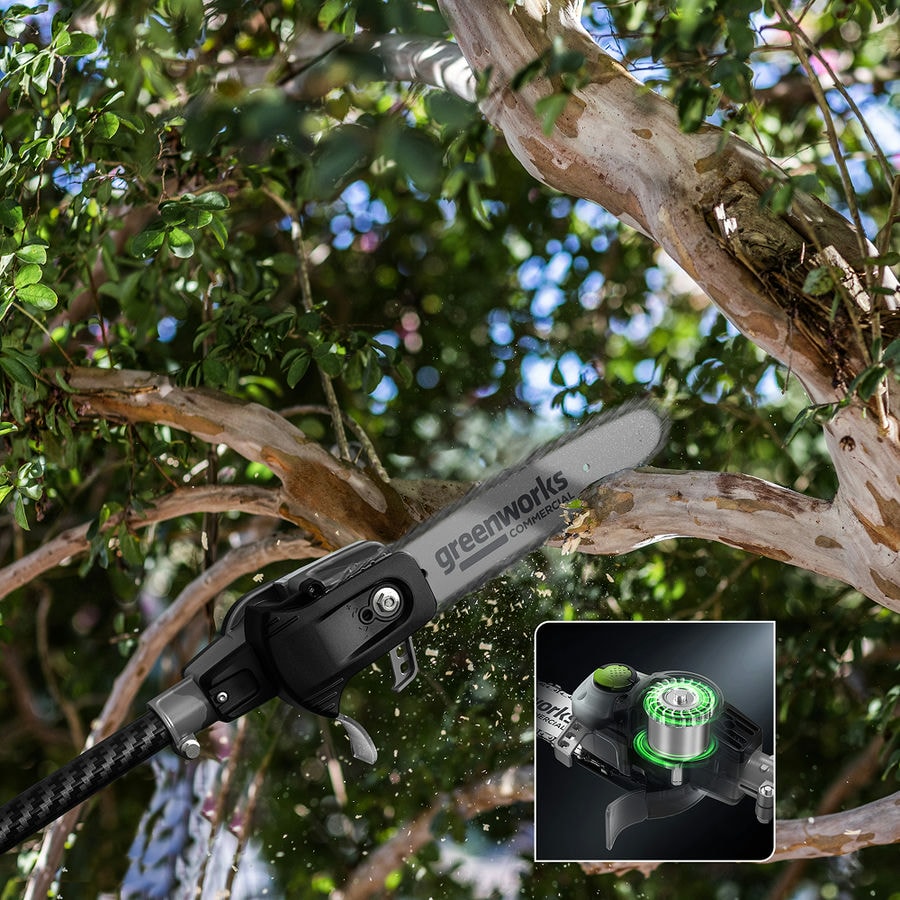 Высоторез/Сучкорез аккумуляторный телескопический Greenworks PS102T, 25 см, бесщеточный, без АКБ и ЗУ (1402407)